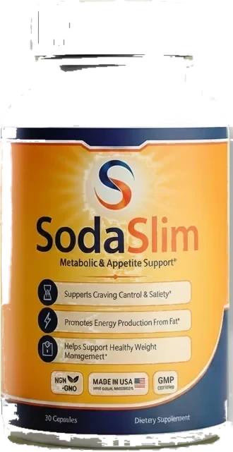 SodaSlim single bottle of weight management capsules, 30 capsules